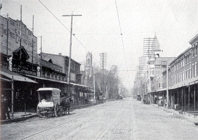 Market Street east of 5th Street, 1893, looking east