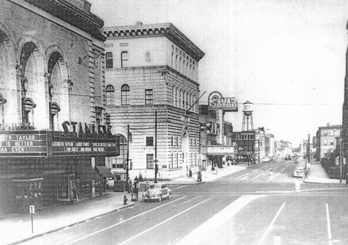 Market Street east of Broadway looking west, 1952