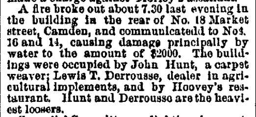 Philadelphia Inquirer, August 21, 1888 — Market Street clipping
