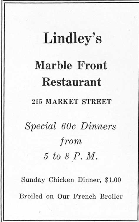 215 Market Street, Camden High School 1928 Purple & Gold yearbook ad