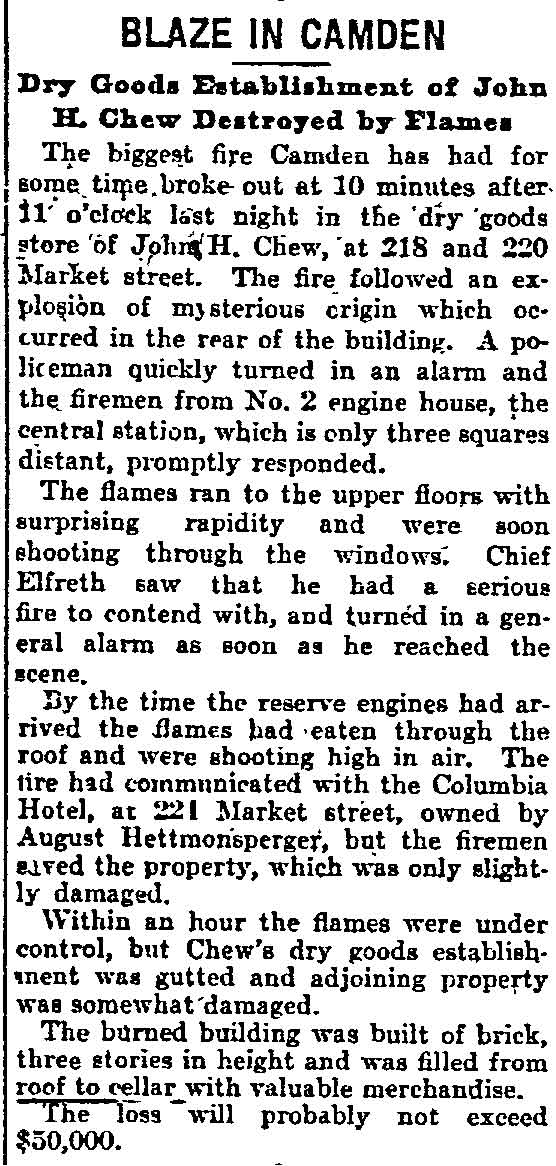 218-220 Market Street, Philadelphia Inquirer, November 29, 1998