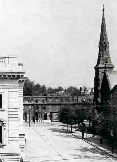 1904 intersection of Broadway and Market Street as seen from Munger & Long Building