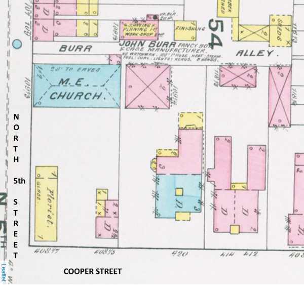 Markley Place — 1891 Sanborn Fire Insurance Map
