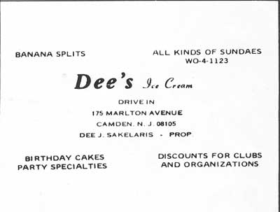 175 Marlton Avenue, Dee's Ice Cream, spring 1977