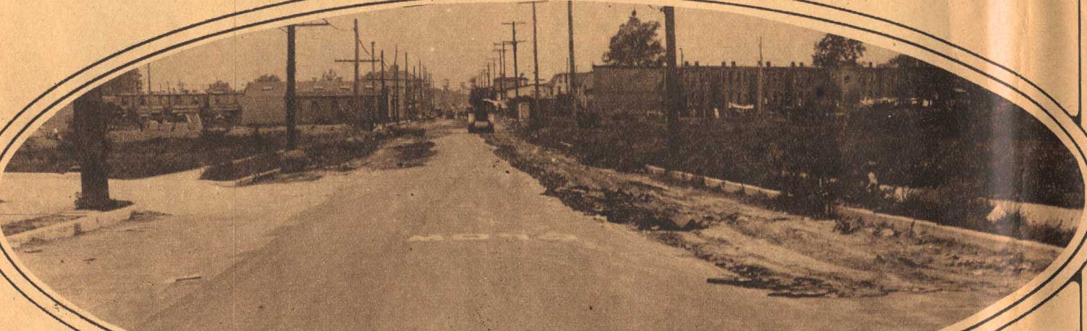Looking northwest from Baird Boulevard, 1930