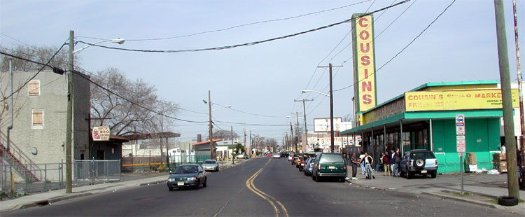 Looking northwest from Baird Boulevard, April 14, 2004