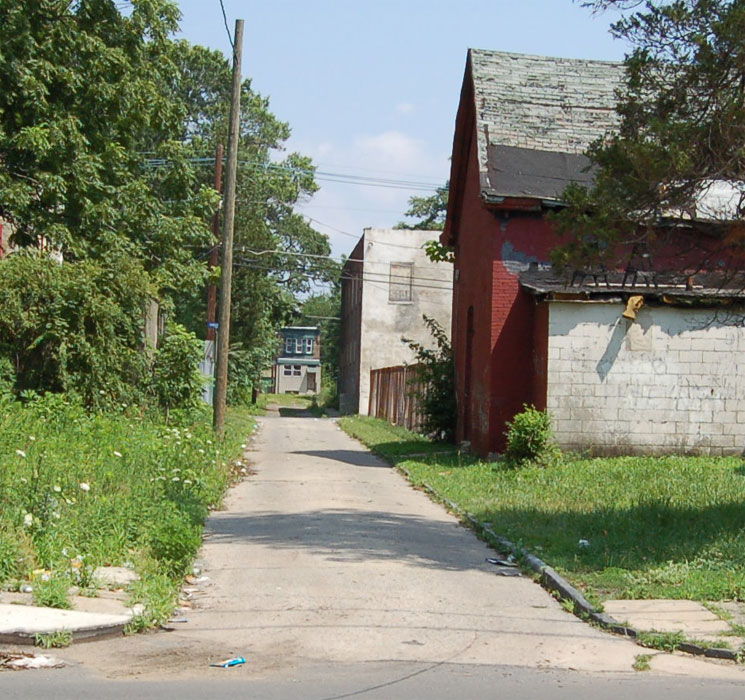 Intersection of Sycamore Street and Maurice Street, 2006