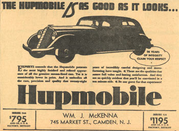 745 Market Street, William J. McKenna Hupmobile, 1935