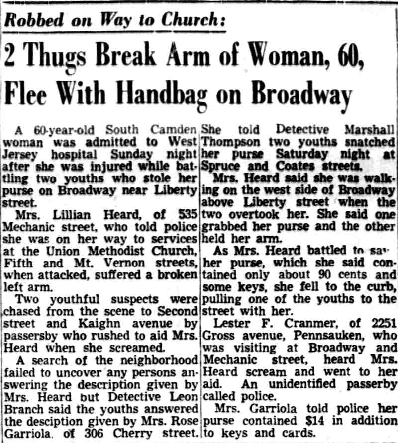 535 Mechanic Street — Frederick A. Heard obituary, December 19, 1949