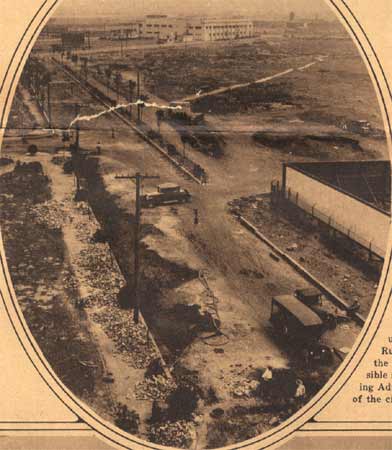 Memorial Avenue under construction, 1930