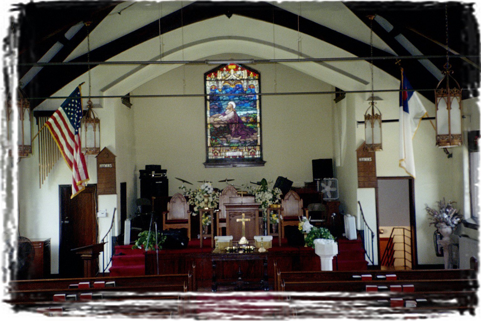 Westminster Presbyterian Church interior, 3513-3515 Merriel Avenue