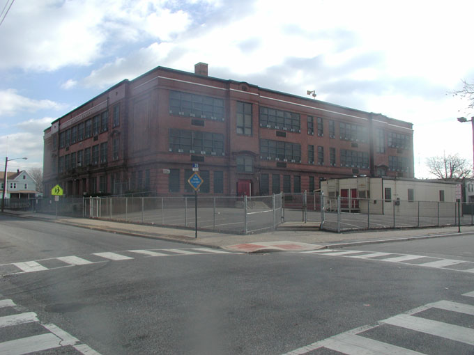 Southeast corner of Mickle Street & South 28th Street — Alfred Cramer School, December 27, 2005