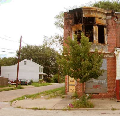 Southeast Corner of South 24th and Mickle Street, August 8, 2011