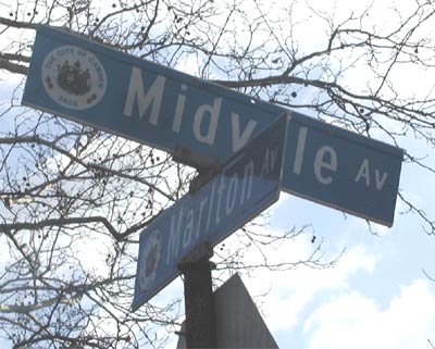 Intersection of Midvale Street and Marlton Avenue