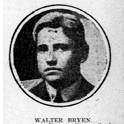 Portrait of Walter Bryen, Philadelphia Inquirer, 1909