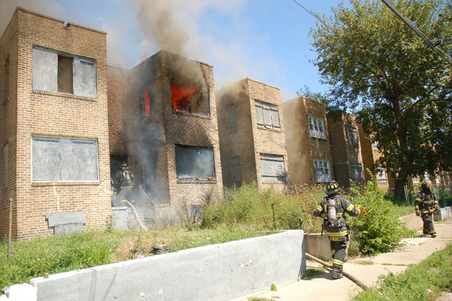 Fire at 206 Morse Street, August 22, 2008