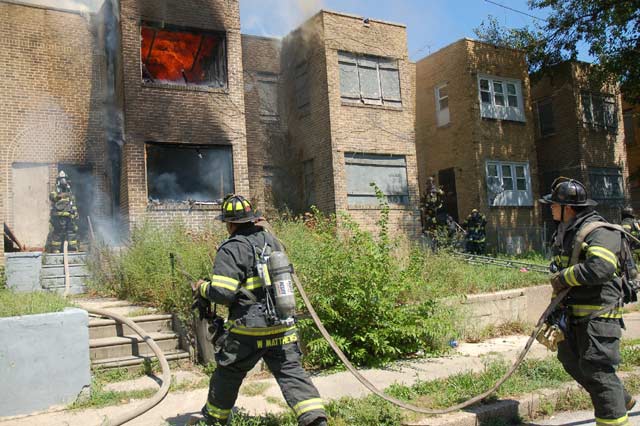 Fire at 206 Morse Street, August 22, 2008