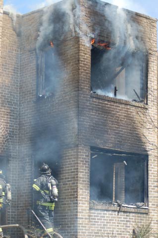 Fire at 206 Morse Street, August 22, 2008