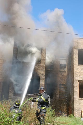 Fire at 206 Morse Street, August 22, 2008