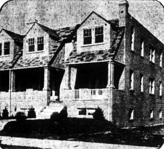 New homes on Morse Street near Baird Boulevard, January 28, 1928