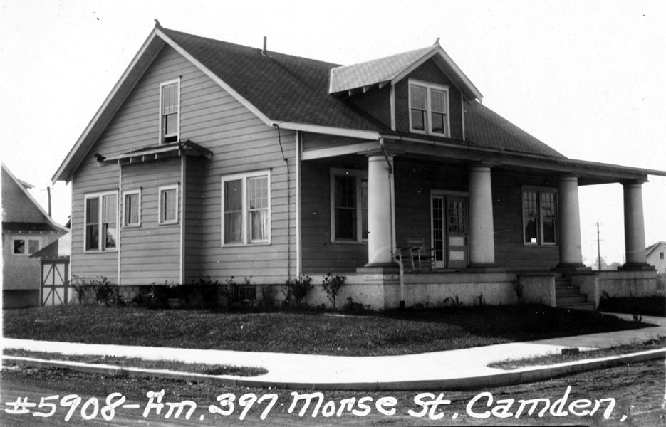 397 Morse Street, photograph taken around 1928