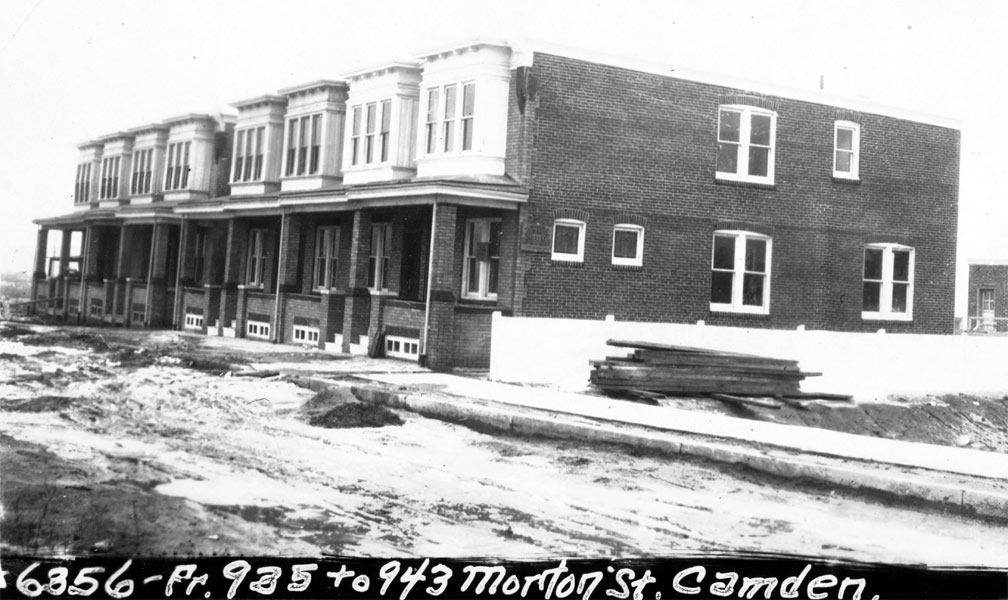 935 to 943 Morton Street under construction, circa 1928