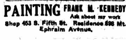 898 Mt. Ephraim Avenue, Camden Post-Telegram, January 25, 1915