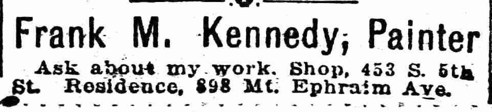 898 Mt. Ephraim Avenue, Camden Daily Courier, May 22, 1915