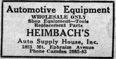 1025 Mt. Ephraim Avenue, 1933
