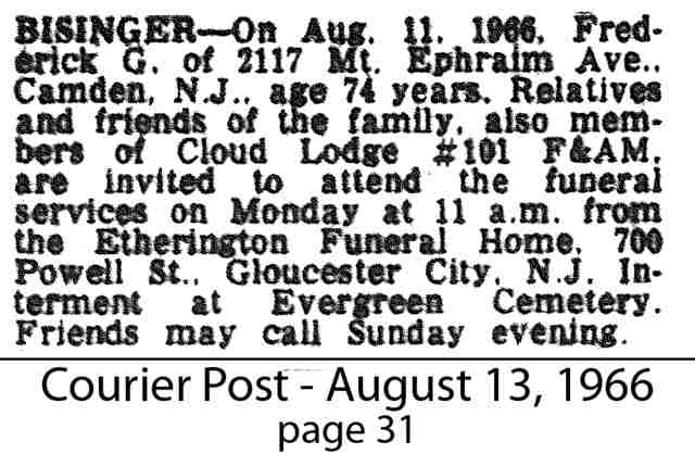 2117 Mt. Ephraim Avenue, Camden Courier-Post, August 13, 1966 (continued)