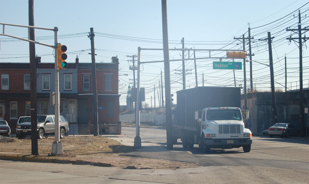 Mt. Ephraim Avenue at Pine Street, February 2009