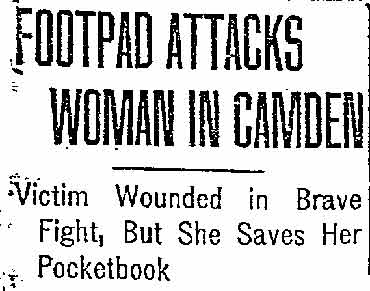 Intersection of Mount Vernon Street and Orchard Street — Philadelphia Inquirer November 7, 1921 (part 1)