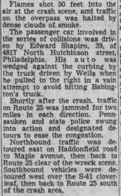 Traffic details — Camden Courier-Post, September 16, 1949