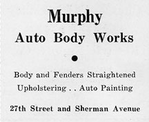 Murphy Auto Body Works, 701 North 27th Street, 1930s–1940s