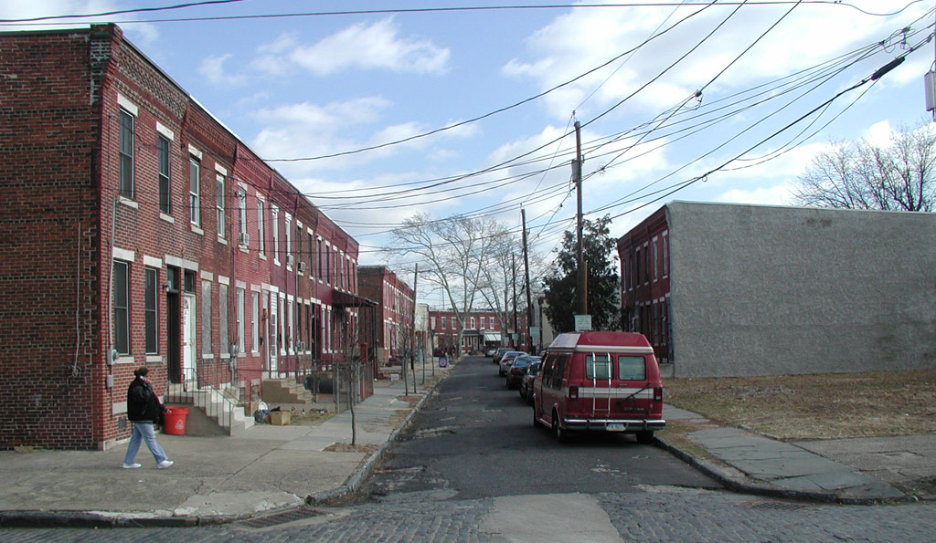Looking East on New Street from South 7th Street, December 27, 2005