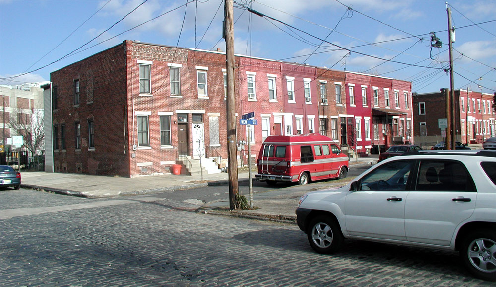 Intersection of South 7th Street and New Street, December 27, 2005