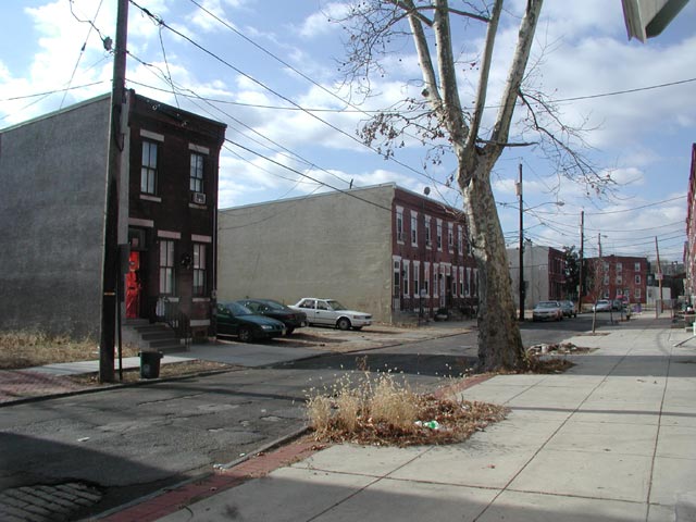 Looking West on New Street from Trenton Avenue, December 27, 2005