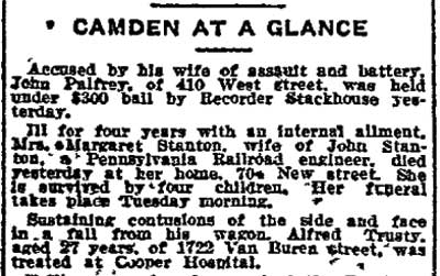 Camden at a Glance, Philadelphia Inquirer, December 29, 1913