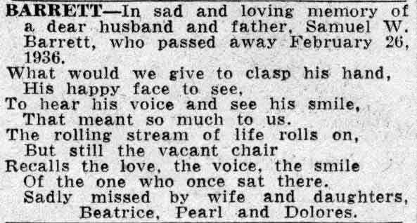 Barrett - Camden Courier-Post, February 26, 1938