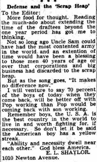 Defense and the ‘Scrap Heap’ - Camden Courier-Post, July 24, 1941