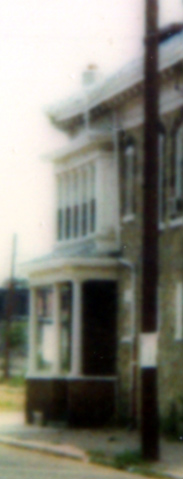 1140 Newton Avenue — 1924–1929 Jacob Levinthal; 1924 Harry Hyman; 1929 Harry Clark. Photo taken July 4, 1974