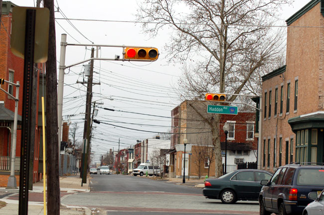 January 2008 — Looking West on Newton Avenue from Haddon Avenue