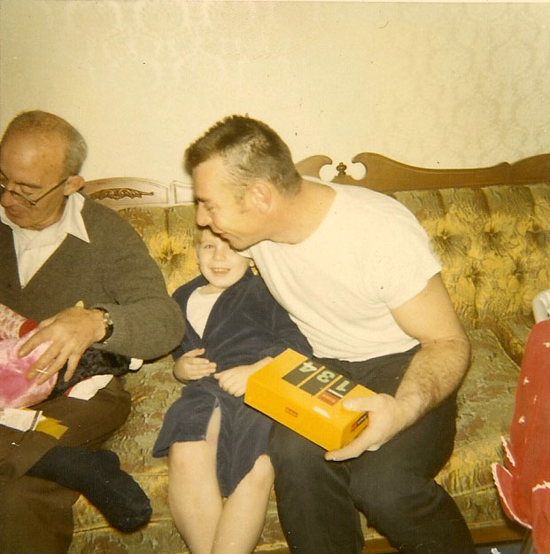 Richard Rowan, Ronald, and Robert at Christmas 1969