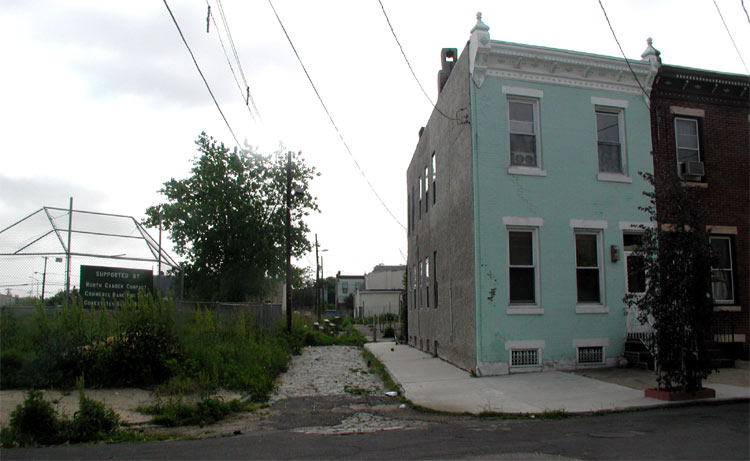 914 Point Street, looking east on North Street, May 2004