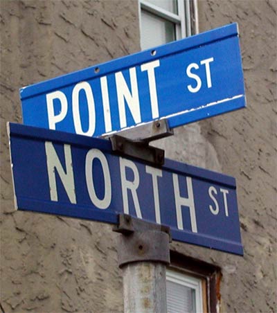 Intersection of Point Street and North Street