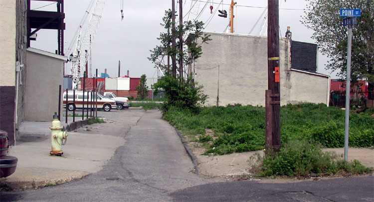 North & Point Street, looking west on North Street, May 2004