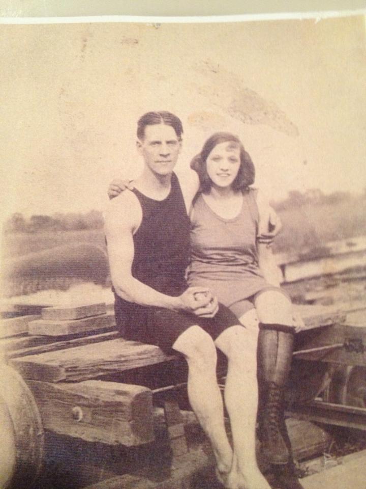 Howard and Marion Van Alstyne at 3024 West Octagon Road, 1950s