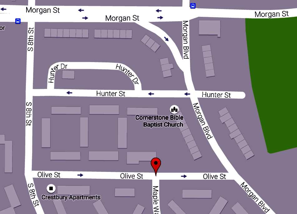 Olive Street map, 2016