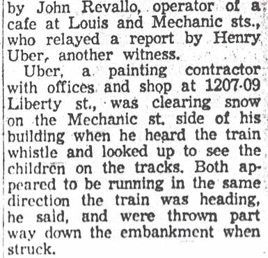 Train Kills 2, continued, Camden Courier-Post, December 5, 1957