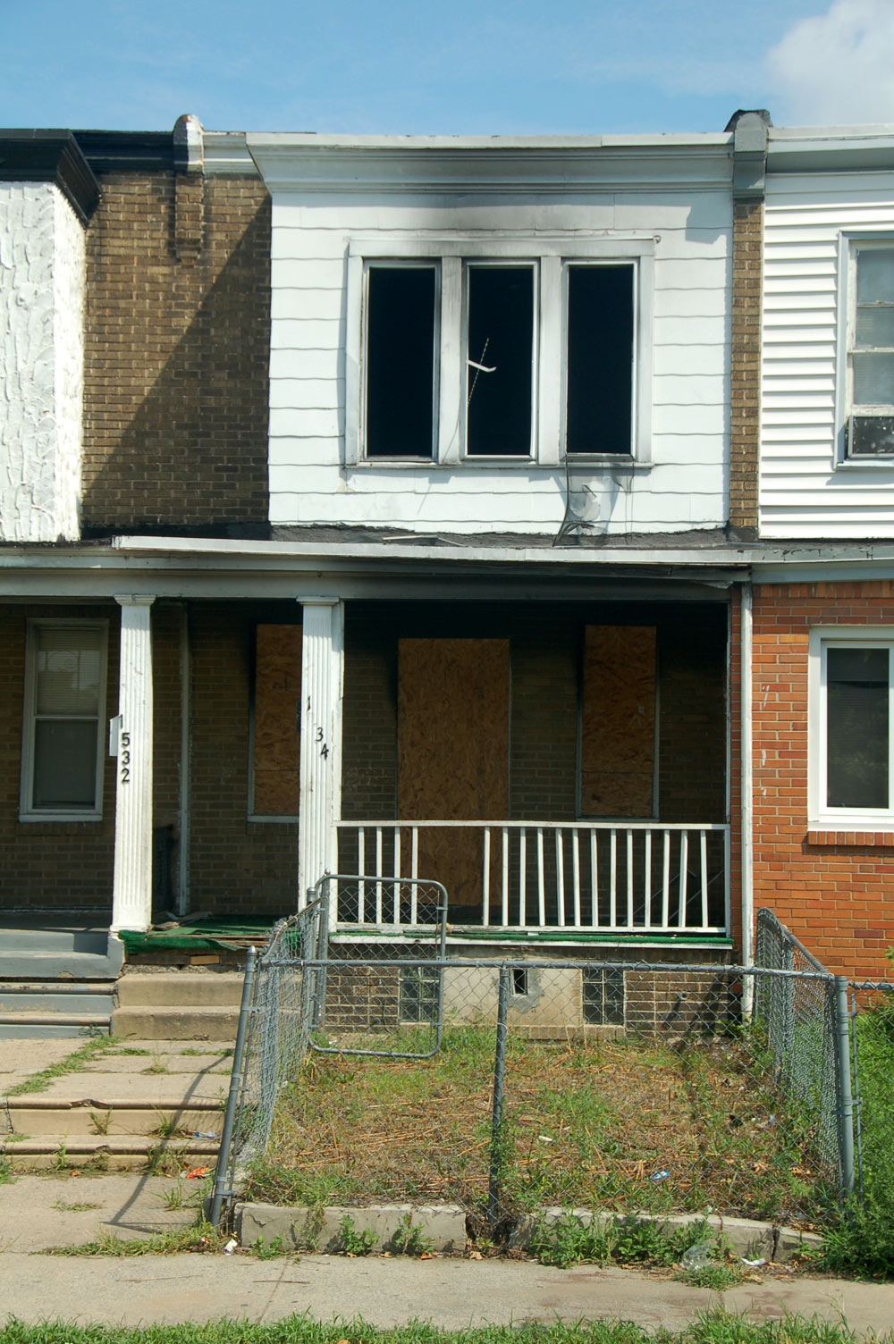 Captain Frank Sandrock at 1534 Park Boulevard, August 6, 2011